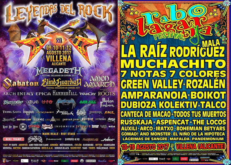 Festivales de rock Villena 2017